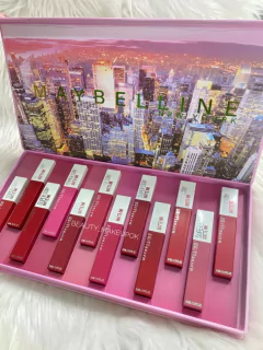 Set de 12 labiales Maybelline matte ink - comprar online