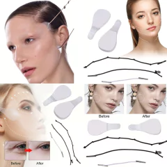 40 invisible face tapes para ojos , pomulos menton