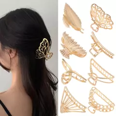 Gancho para pelo metal dorado o plateado - comprar online