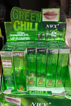 Green chili lip plumper voluminizador picante - comprar online