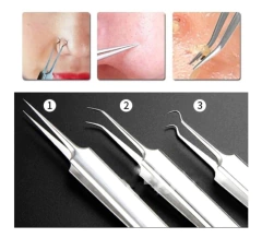 Pinza Extractora Acné Profesional Acero Inoxidable Comedones
