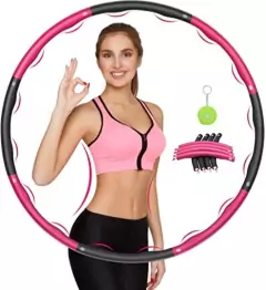 Hula hoop desarmable fitness para reducir cintura en internet