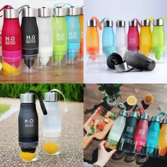 Botella con exprimidor de fruta H20 water 650ml