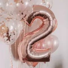 Globo numero en diferentes colores c/u