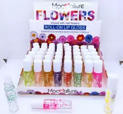 Gloss brillo labial con flores roll on - comprar online