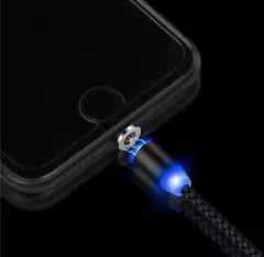 Cable con 3 tipos cabezal Magnetico Carga Rapida - comprar online