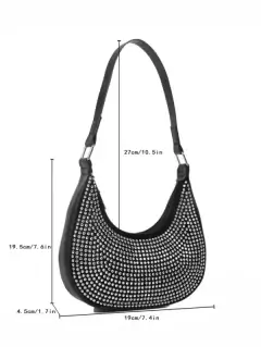 Mini bag “Payton” con strass - comprar online