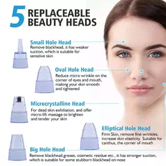 Extractor de puntos negros electrico con carga usb - Beauty Make Up