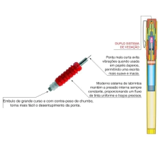 CANETA PARA DESENHO DESEGRAPH PONTA INOX 0.5 - TRIDENT na internet