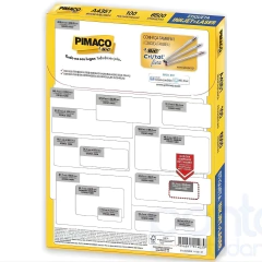 ETIQUETA ADESIVA 21,2X38,2 PIMACO A4351 CX C/ 100F BRANCO na internet