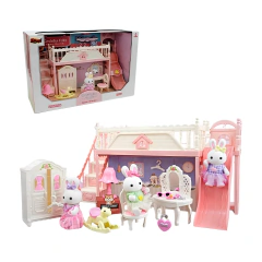 Casinha Feliz Família Coelho Quarto Divertido - Zoop