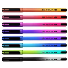 Caneta Esferográfica Cis 0.7 Move 8 Unidades Exterior Color - Mei-Mei Papelaria - Sempre Presente com Você