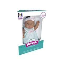 BONECA NEGRA COLEÇÃO BABY JR. BEBEZINHO VESTIDO - COTIPLÁS na internet
