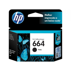 CARTUCHO DE TINTA PRETO ORIGINAL - HP 664