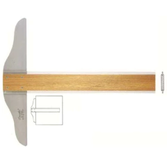 REGUA T 50CM FIXA MADEIRA 5105 DESETEC - TRIDENT - comprar online