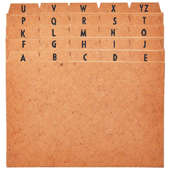 INDICE PARA FICHARIO A-Z 4X6 CARTAO KRAFT MANO