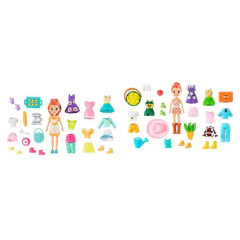 BONECA POLLY POCKET SORTIDA PACOTE MODAS SURPRESAS - MATTEL - loja online