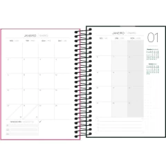 AGENDA ESPIRAL 176F NEON - TILIBRA