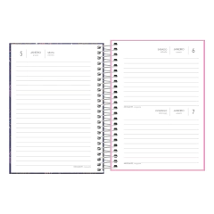 AGENDA ESPIRAL DIARIA 2024 FEMININA PEPPER - TILIBRA - loja online