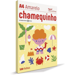 PAPEL SULFITE A4 AMARELO CHAMEQUINHO 100FLS 75g - CHAMEX