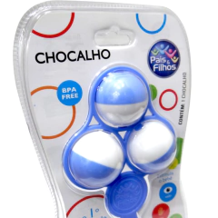 CHOCALHO AZUL BLISTER - PAIS E FILHOS - Mei-Mei Papelaria - Sempre Presente com Você