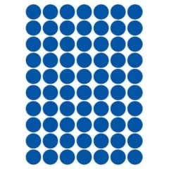 ETIQUETA REDONDA 13MM 420UNIDADES AZUL - COLACRIL - comprar online