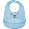 BABADOR DE SILICONE COM PEGA MIGALHAS GUMY AZUL - BUBA