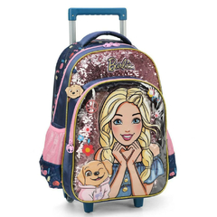 KIT MOCHILA RODINHA ESTOJO E LANCHEIRA BARBIE- LUXCEL - comprar online