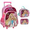 KIT MOCHILA RODINHA ESTOJO E LANCHEIRA BARBIE- LUXCEL - Mei-Mei Papelaria - Sempre Presente com Você