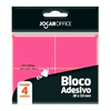 RECADO ADESIVO 38X50 ROSA NEON 4UN 100F - LEONORA