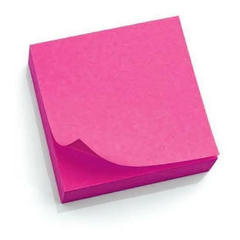 RECADO ADESIVO 38X50 ROSA NEON 4UN 100F - LEONORA - comprar online