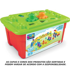 BLOCOS SUPER CAIXA EDUCATIVA 120PECAS - DISMAT