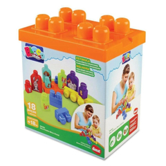 BLOCOS MEU PRIMEIRO APRENDIZADO 18PC - DISMAT - comprar online
