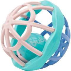 CHOCALHO E MORDEDOR BABY BALL CUTE COLORS ROXO/ROSA - BUBA - comprar online