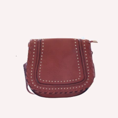 BOLSA FEMININA DE OMBRO TEXTURIZADA MARROM - GASH - comprar online