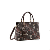 BOLSA MONOGRAMA COLORS SATCHEL CAFÉ - CHENSON