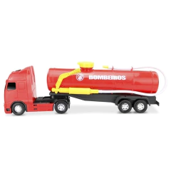 CAMINHAO VOYAGER BOMBEIRO 43CM COM LANCA AGUA - ROMA na internet