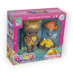 BONECA BABYS COLLECTION MINI SUMMER - SUPER TOYS - Mei-Mei Papelaria - Sempre Presente com Você