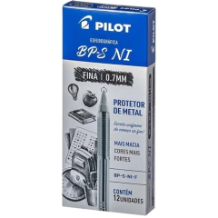 CANETA PILOT BPS METAL 0.7 PRETA CAIXA C/ 12 UNIDADES - comprar online
