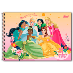CADERNO ESPIRAL CARTOGRAFIA DESENHO PRINCESAS 80F - TILIBRA - comprar online