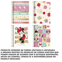 CADERNETA ESPIRAL 1/8 80F MINNIE - TILIBRA