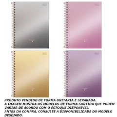 CADERNO ESPIRAL 10X1 160F WEST VILLAGE METALIZADO - TILIBRA
