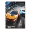 CADERNO ESPIRAL 192F 12 MATERIAS CROSS RACING - FORONI - Mei-Mei Papelaria - Sempre Presente com Você