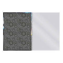 CADERNO ESPIRAL 192F 12 MATERIAS CROSS RACING - FORONI