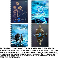 CADERNO ESPIRAL 240F GOD OF WAR - JANDAIA