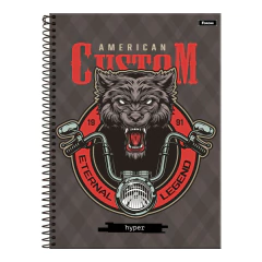CADERNO ESPIRAL 160F 10 MATERIAS HYPER - FORONI - loja online
