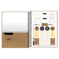 CADERNO ESPIRAL 1X1 80F KRAFTWORK - TILIBRA - comprar online