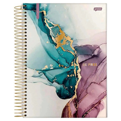 CADERNO ESPIRAL 1X1 80F MARBLE - JANDAIA - Mei-Mei Papelaria - Sempre Presente com Você