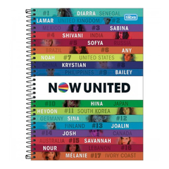 CADERNO NOW UNITED SORTIDO 10 MATERIAS 160F - TILIBRA na internet