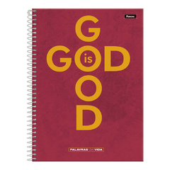 CADERNO ESPIRAL 160F 10 MATERIAS PALAVRAS DA VIDA - FORONI - loja online
